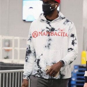 NWT Mambacita x Dannijo Limited Edition Kobe Bryant Unisex tie-dye hoodie Sz XL